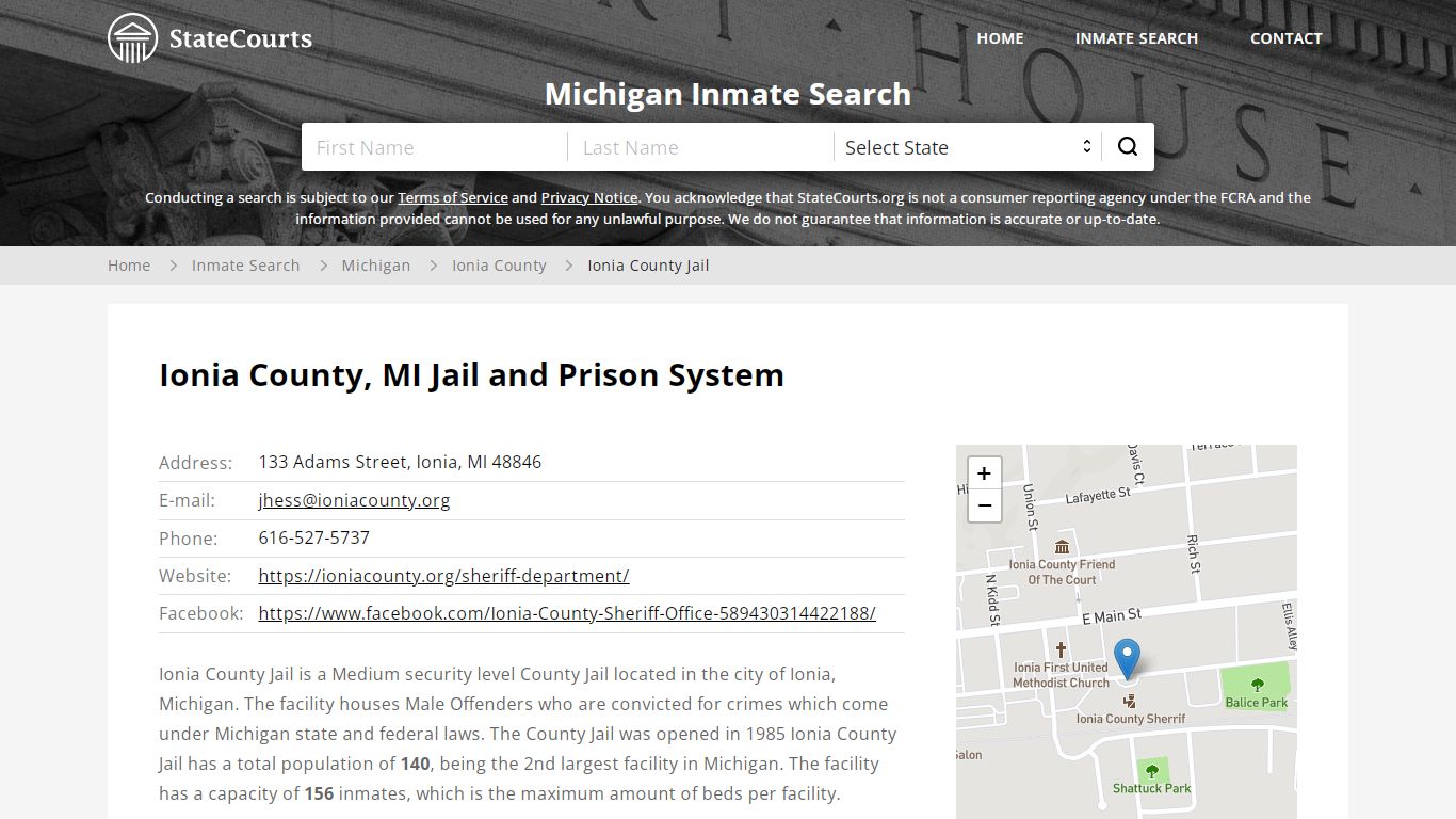 Ionia County Jail Inmate Records Search, Michigan ...