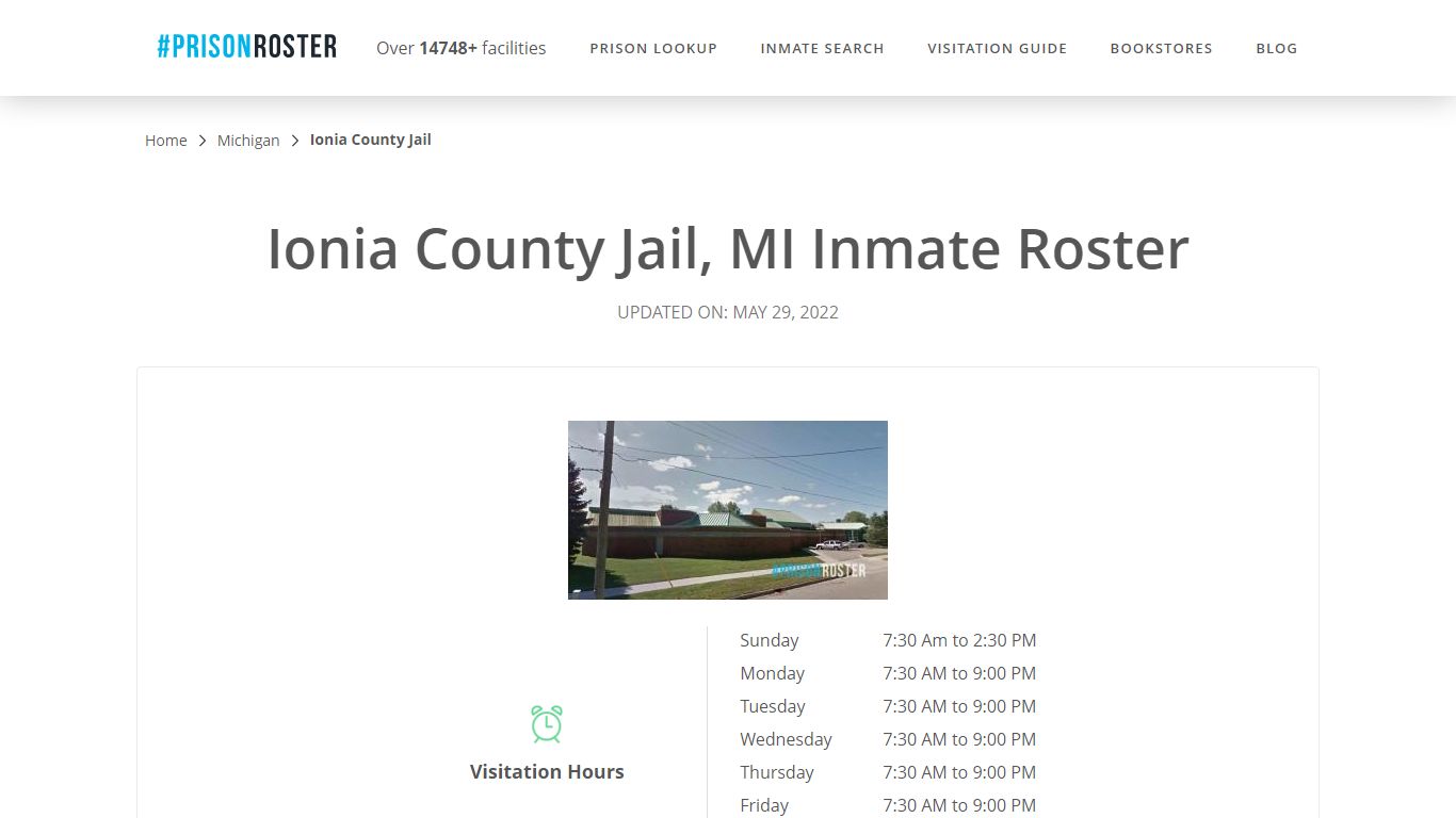 Ionia County Jail, MI Inmate Roster